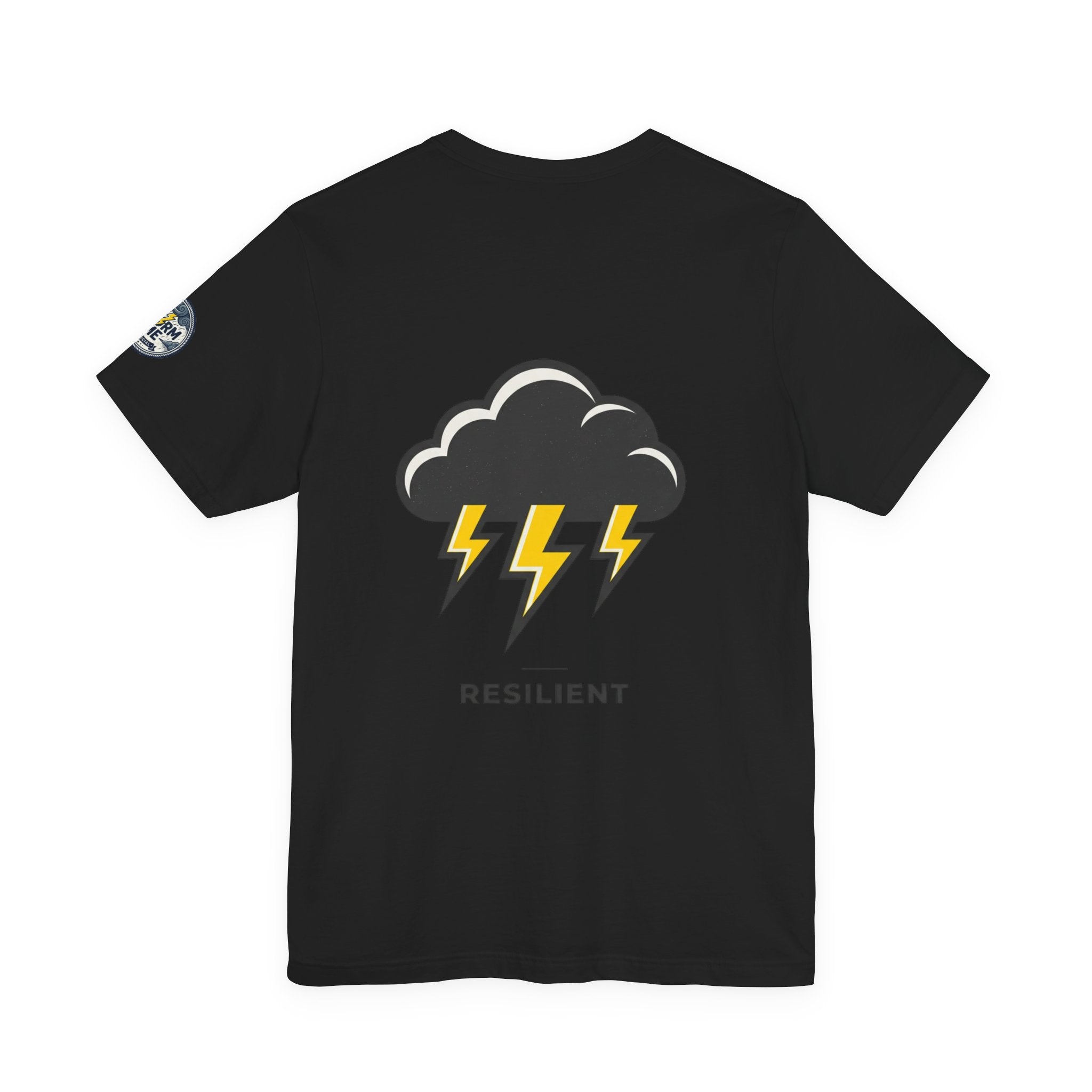 Resilient Storm Graphic Tee — "The Storm Made Me" Motivational T-Shirt