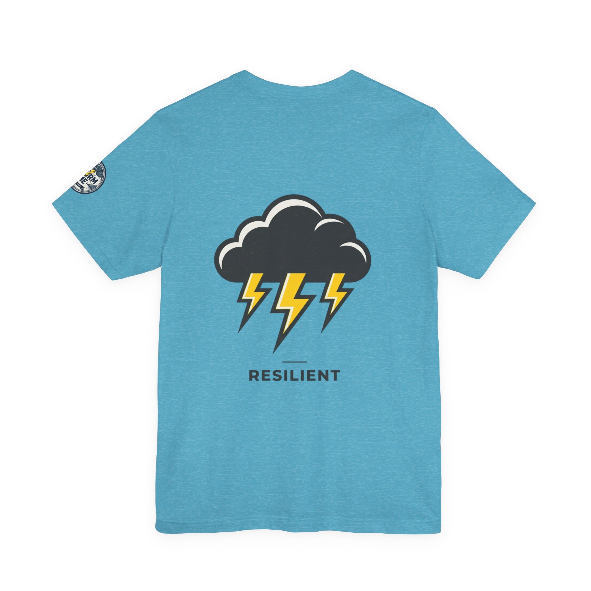Resilient Storm Graphic Tee — "The Storm Made Me" Motivational T-Shirt