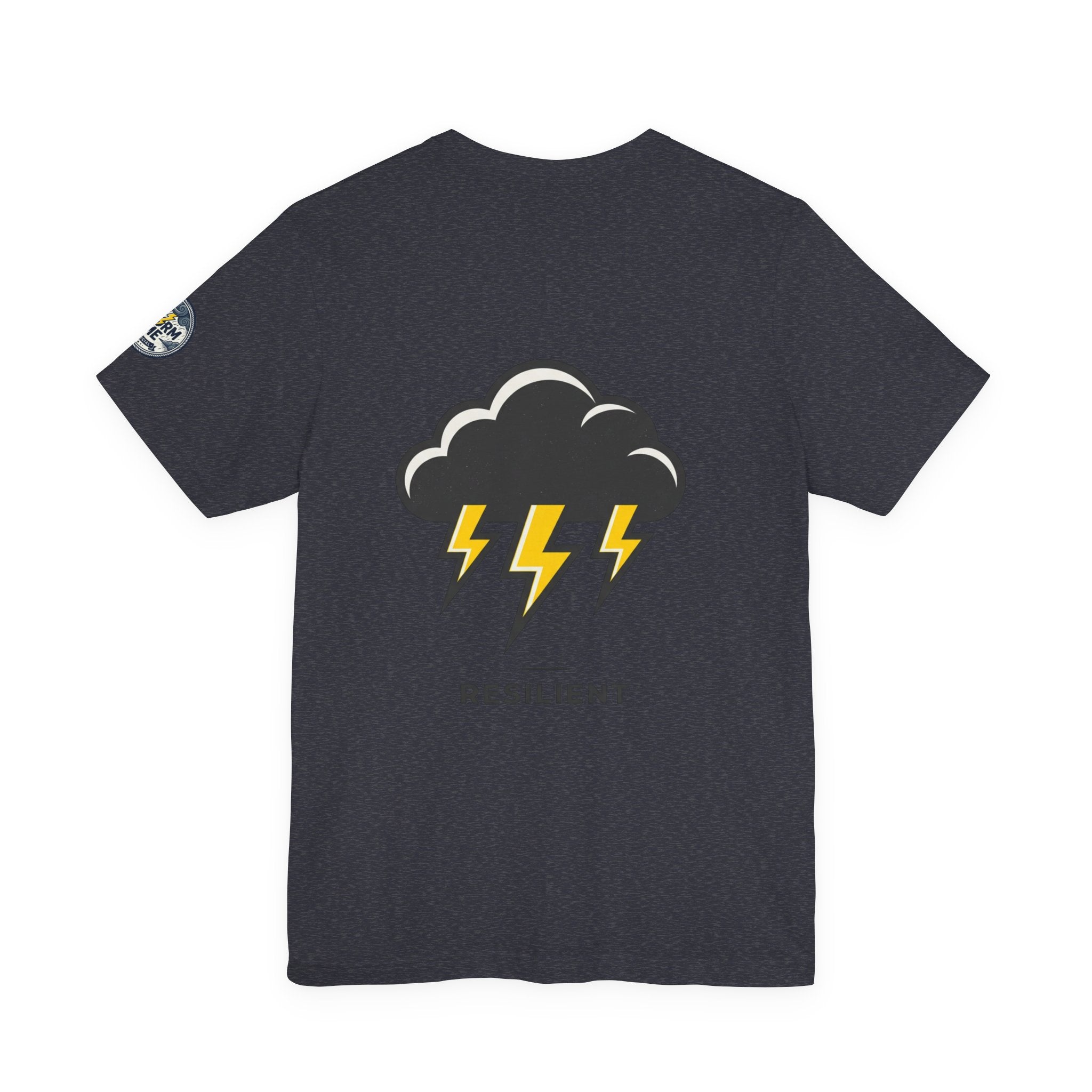 Resilient Storm Graphic Tee — "The Storm Made Me" Motivational T-Shirt