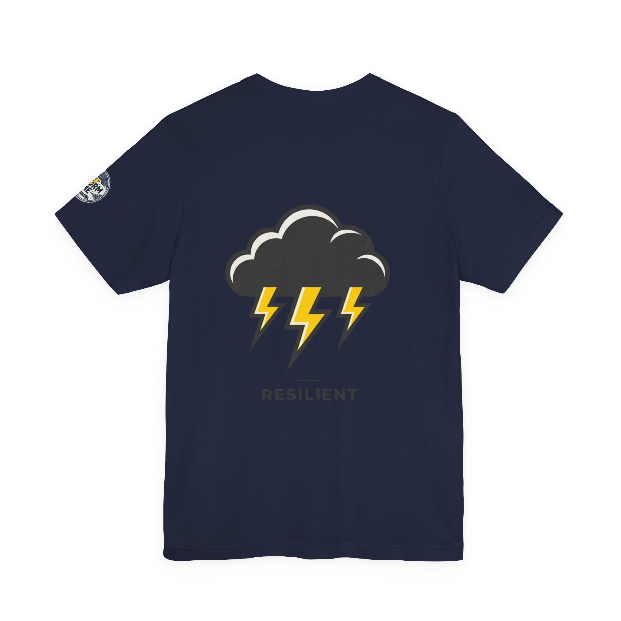 Resilient Storm Graphic Tee — "The Storm Made Me" Motivational T-Shirt