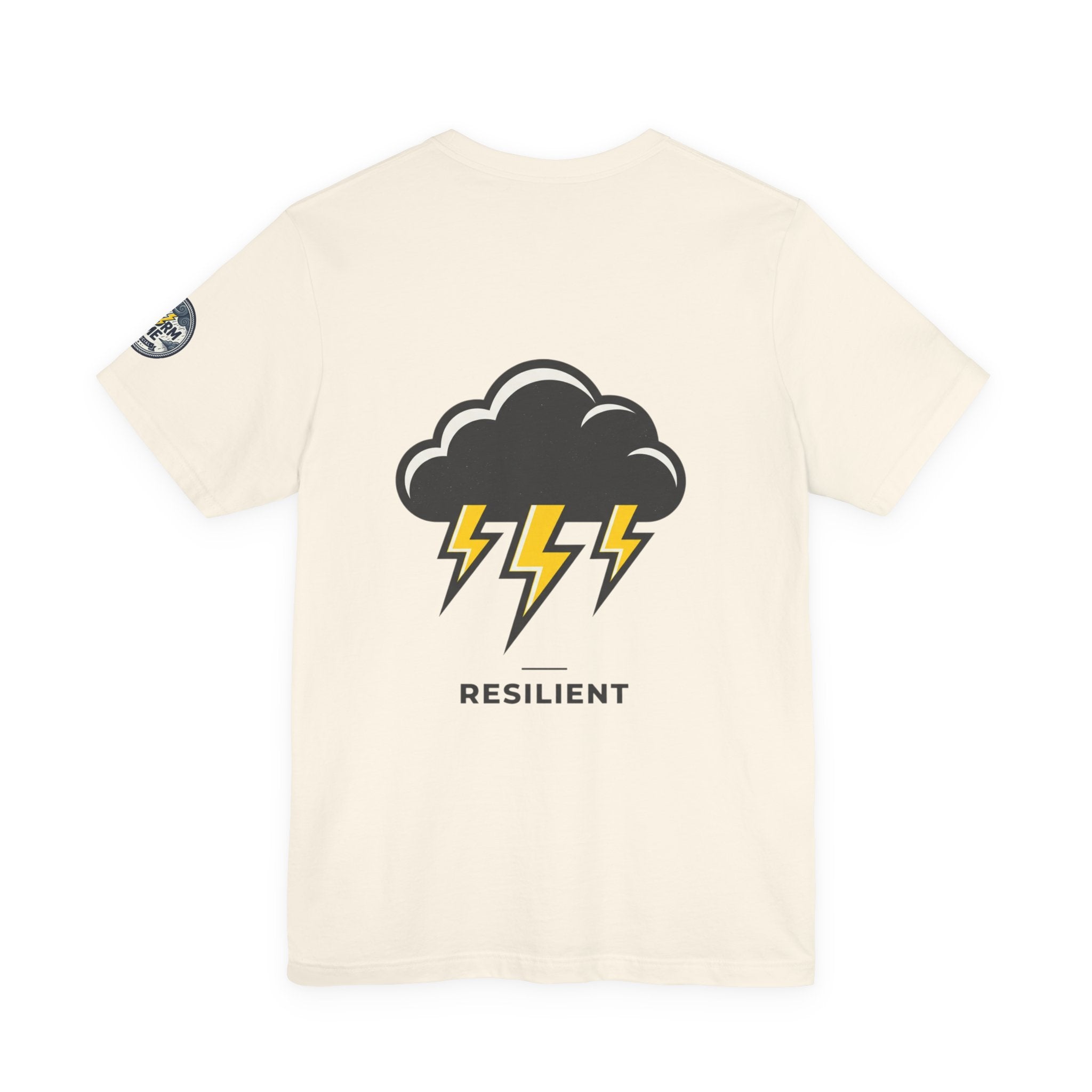Resilient Storm Graphic Tee — "The Storm Made Me" Motivational T-Shirt