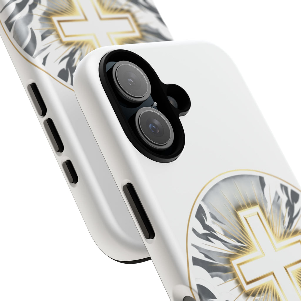 Faith Over Fear Phone Case – Cross & Storm Design, Tough Protective Case