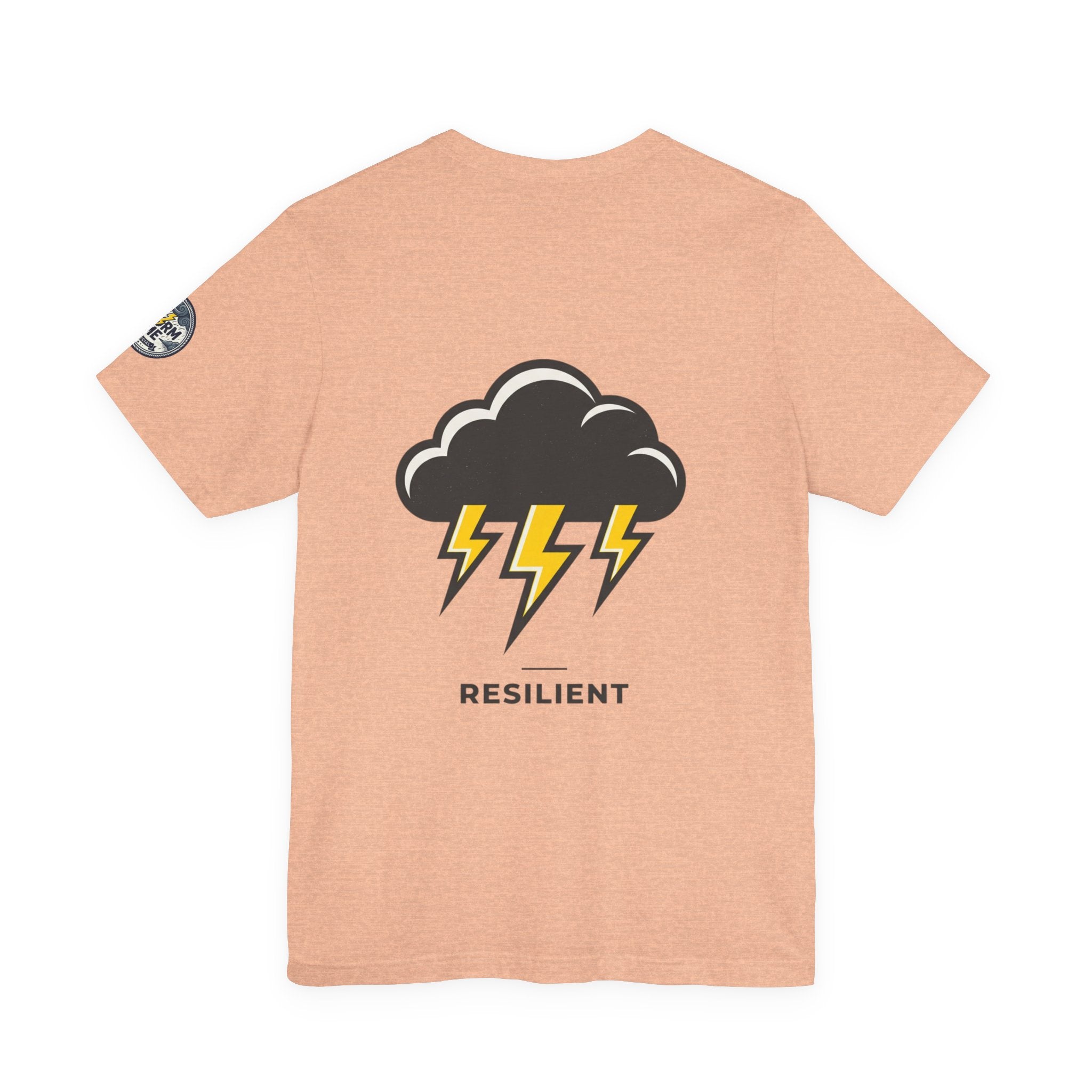 Resilient Storm Graphic Tee — "The Storm Made Me" Motivational T-Shirt