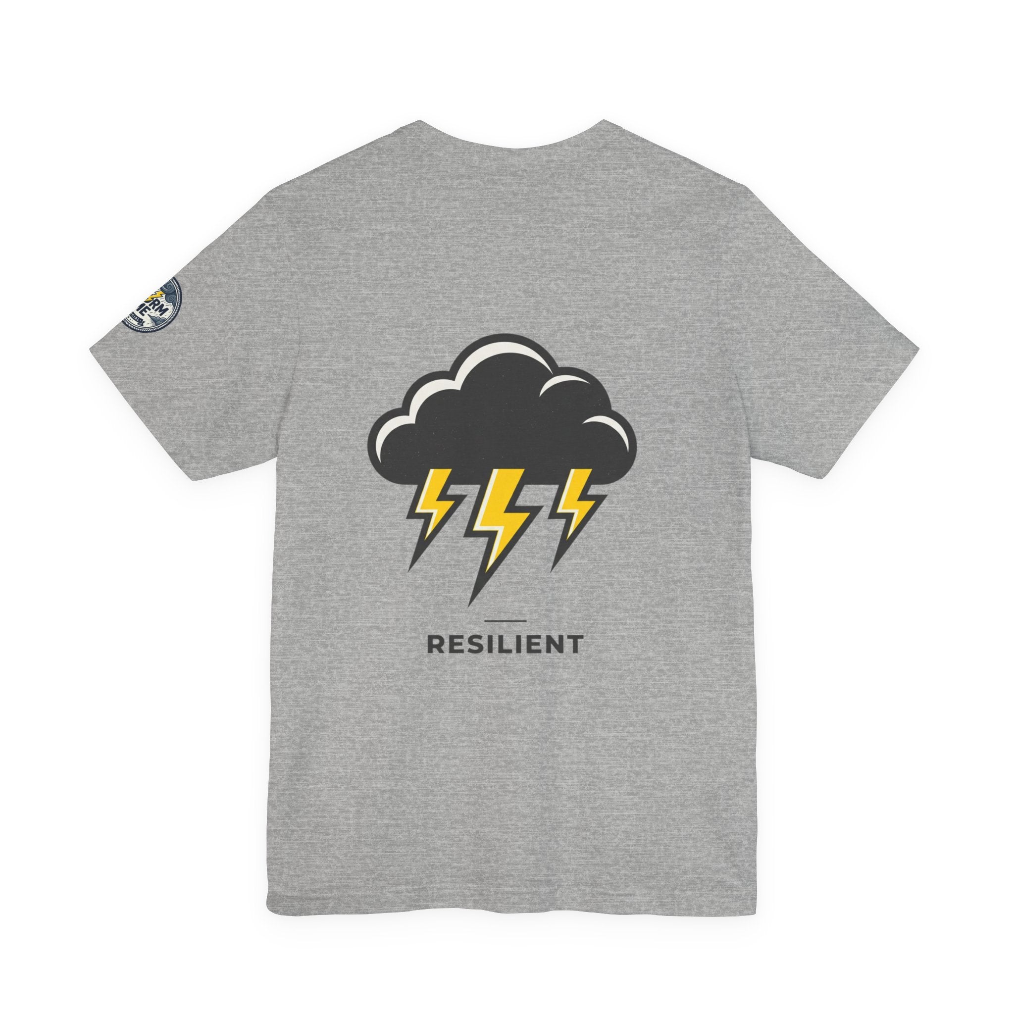 Resilient Storm Graphic Tee — "The Storm Made Me" Motivational T-Shirt
