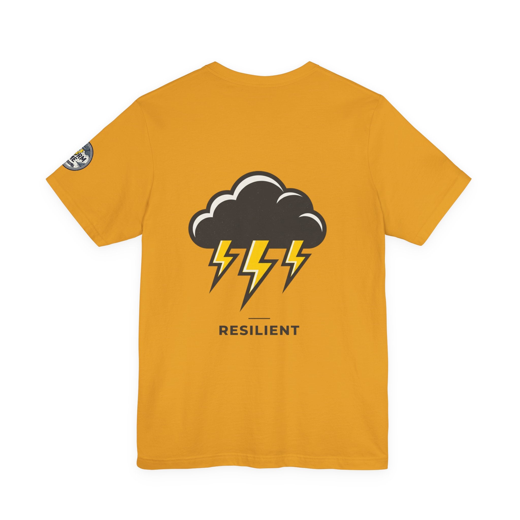 Resilient Storm Graphic Tee — "The Storm Made Me" Motivational T-Shirt