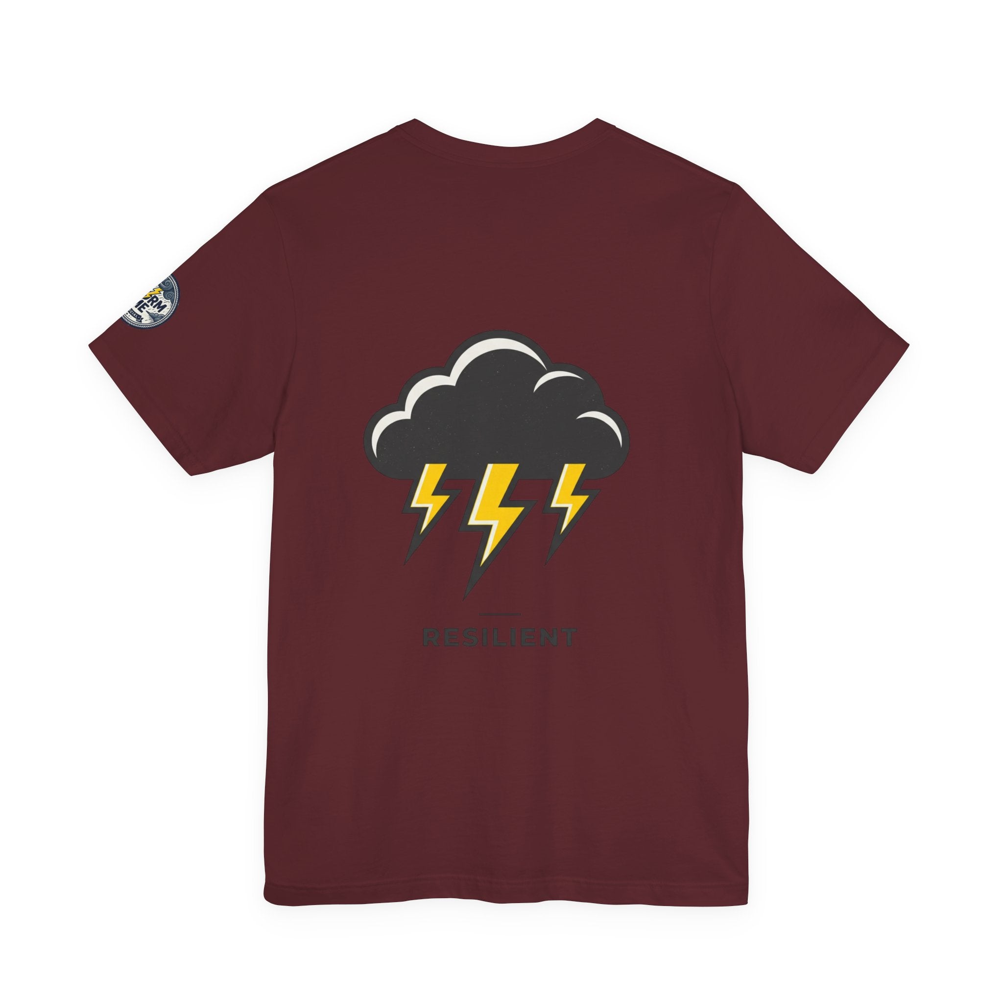 Resilient Storm Graphic Tee — "The Storm Made Me" Motivational T-Shirt
