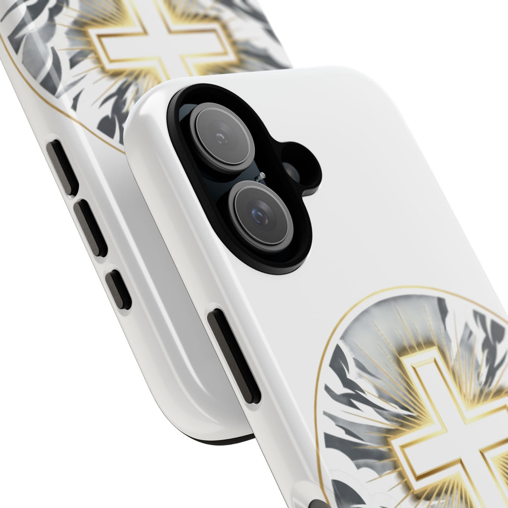 Faith Over Fear Phone Case – Cross & Storm Design, Tough Protective Case
