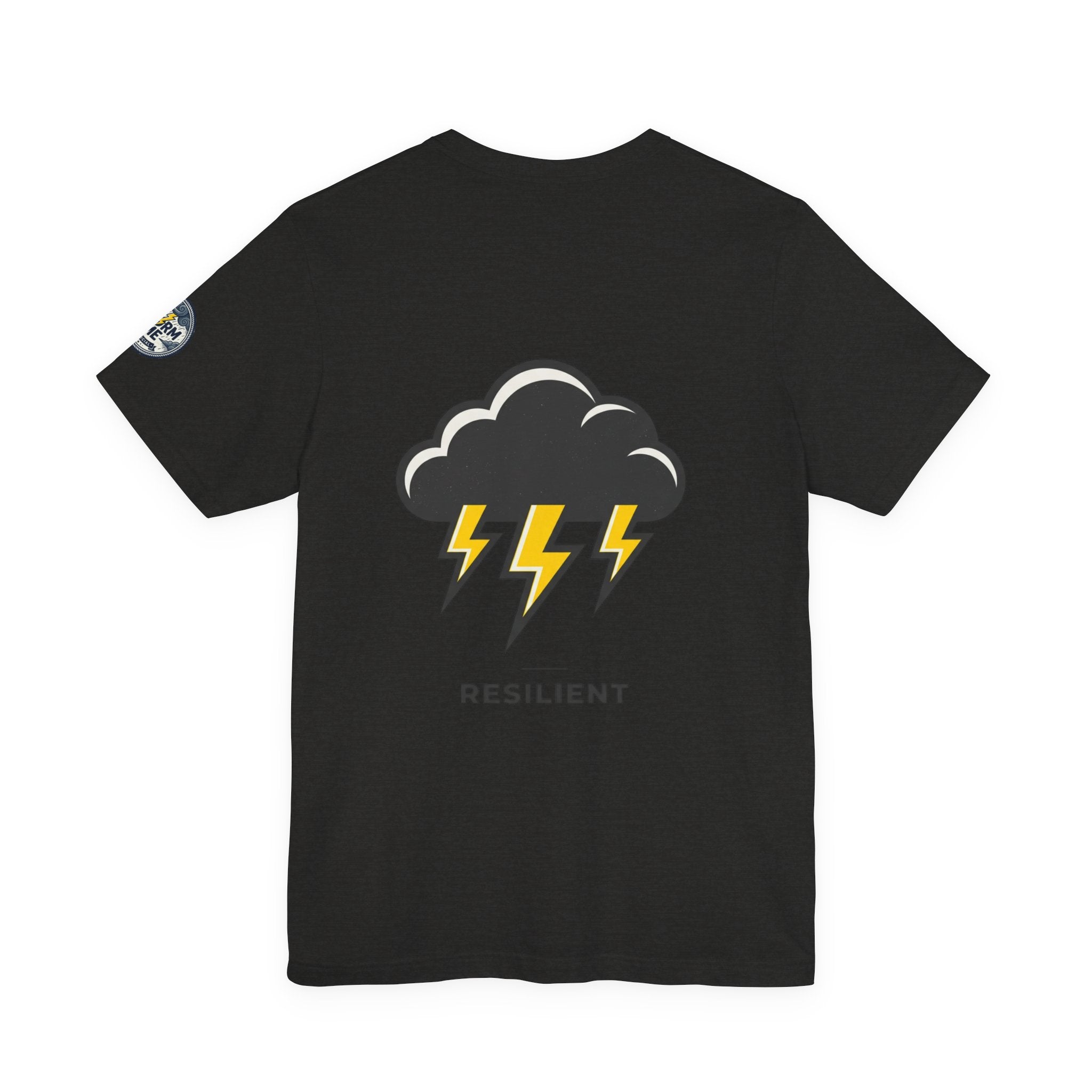Resilient Storm Graphic Tee — "The Storm Made Me" Motivational T-Shirt