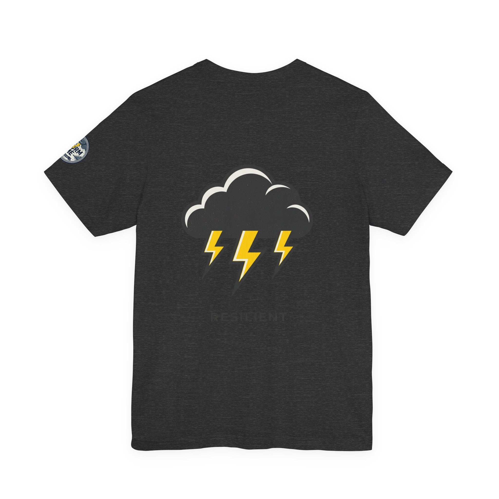 Resilient Storm Graphic Tee — "The Storm Made Me" Motivational T-Shirt