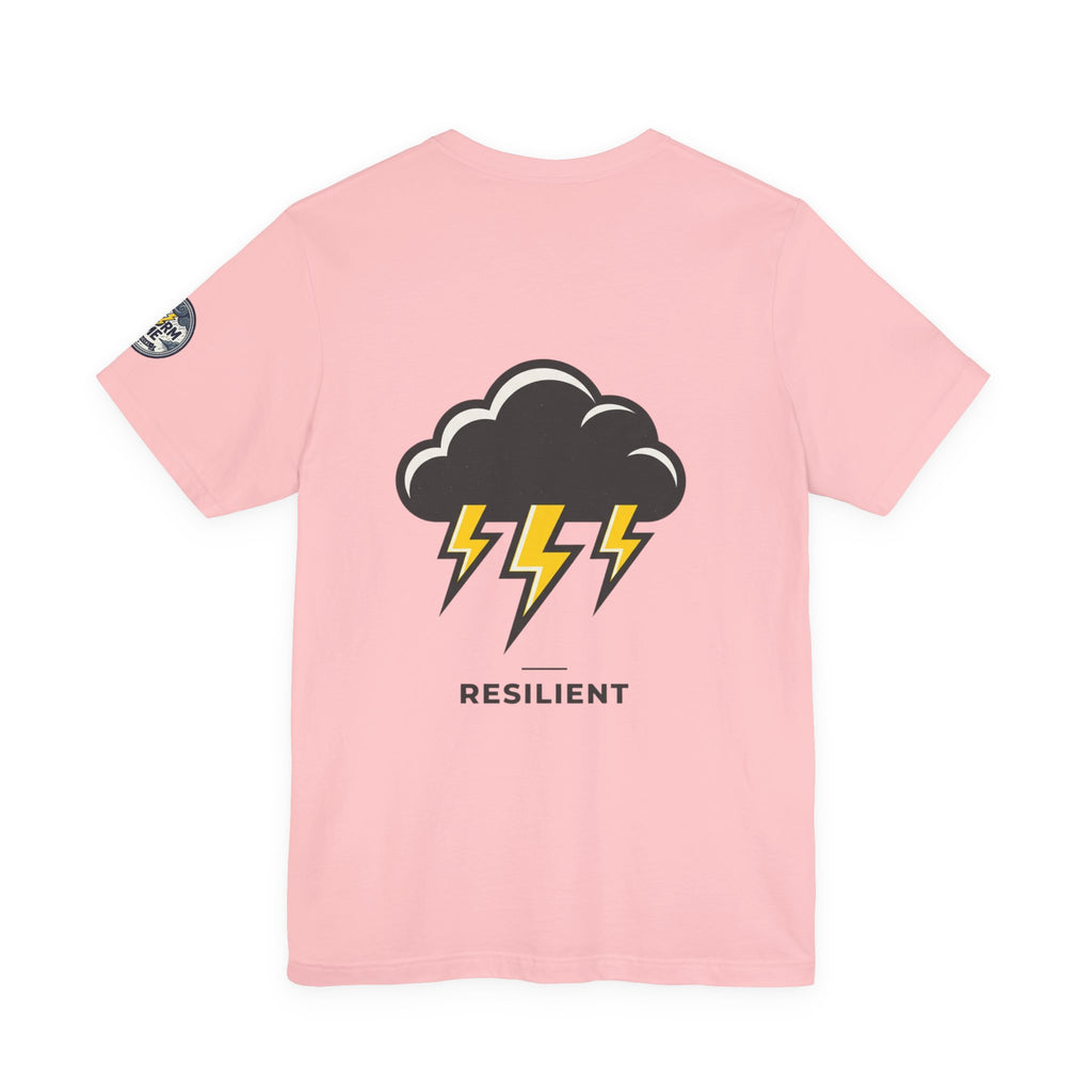 Resilient Storm Graphic Tee — "The Storm Made Me" Motivational T-Shirt